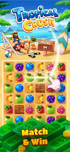 Tropical Crush: Real Cash Game screenshot 1