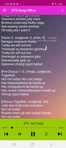 BTS Song Offline screenshot 7