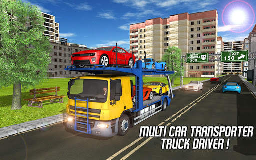 Cargo Airplane: Car Transporter Truck Driving Game screenshot 18