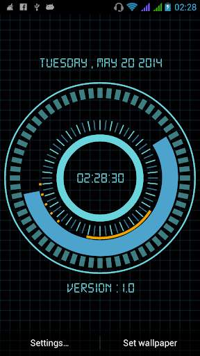 Animated Digital Clock Free screenshot 1