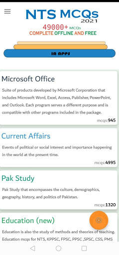 NTS MCQs 2021 screenshot 2