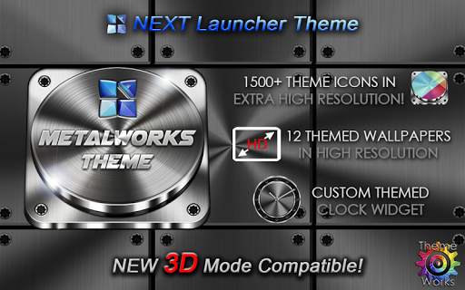 Next Launcher Theme Metalworks screenshot 10