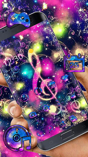 Music Colorful Neon Theme screenshot 1