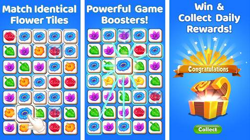 Flower Tiles Match 3d - Flower Matching Games Free screenshot 8
