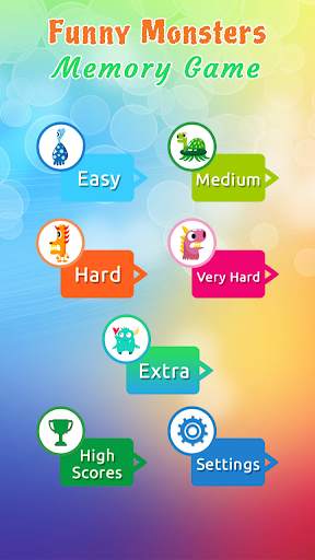 Funny Monsters Memory Game screenshot 1