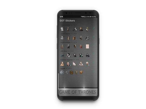 Stickers for Game of Thrones screenshot 1