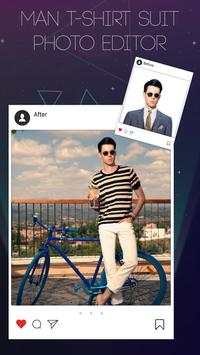 Men T-Shirt Suit Photo Editor screenshot 2