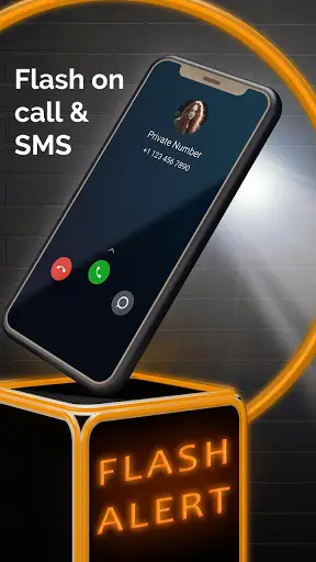El feneri uyarısı: El feneri açık çağrı ve mesaj screenshot 2