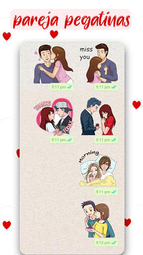 Pegatina de amor para Whatsapp-romántico WASticker screenshot 3