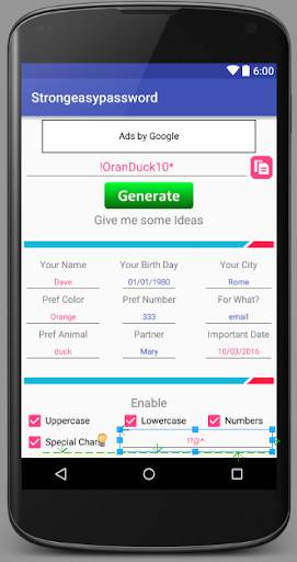 Strong Easy Password Generator screenshot 2