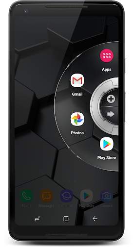 Glass Drone - Wheel Launcher Theme screenshot 1