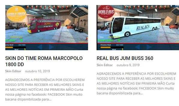 Skins World Bus Driving Simuator - BRUNO SKINS screenshot 4