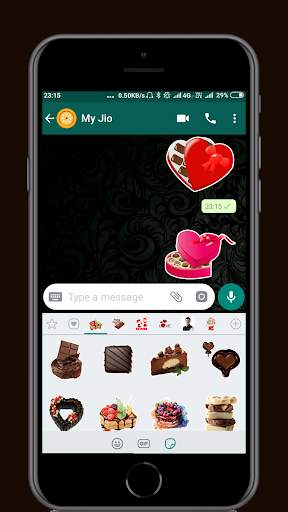 Chocolate Sticker Pack for whatsapp screenshot 3