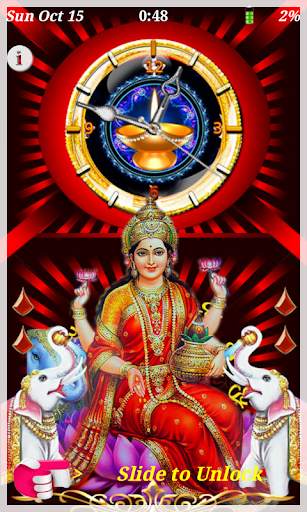 Mata Lakshmi Clock Lockscreen - Live Wallpaper screenshot 11