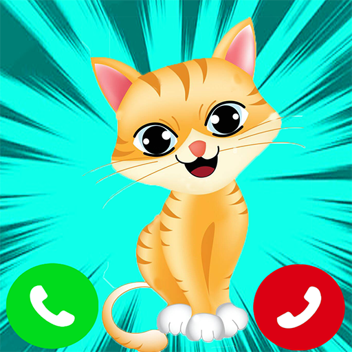 Talking Cat fake Call أيقونة