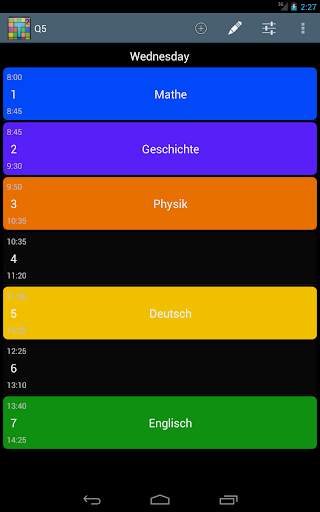 Timetable screenshot 8