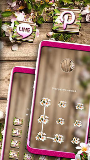 Wooden Flower Vine Launcher Theme screenshot 5