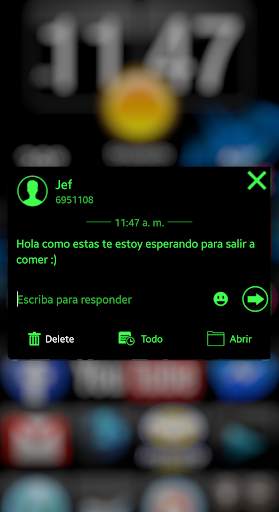 THEME FOR GO SMS PURE METRO GREEN screenshot 4