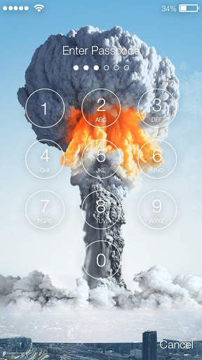 Atomic Bomb Lock Screen screenshot 2