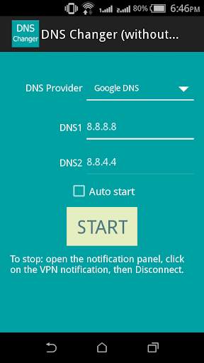 DNS Changer (without Root) screenshot 1