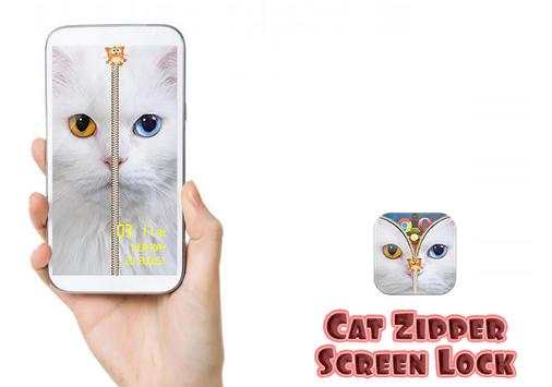 Cat Zipper Screen Lock Free screenshot 1