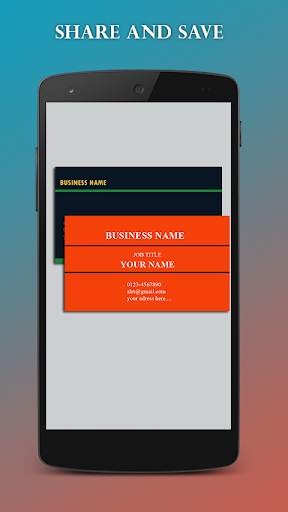 Bussiness Card Maker स्क्रीनशॉट 5