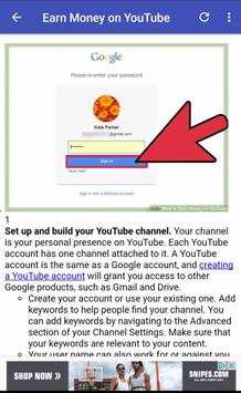 Earn Money on YouTube स्क्रीनशॉट 1