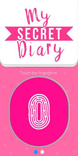 My Personal Diary with Fingerprint Password screenshot 1