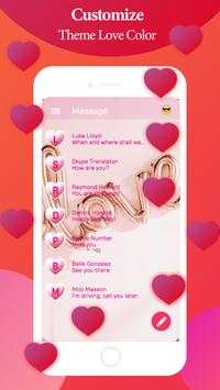 Color Love Theme SMS - Color Message screenshot 2