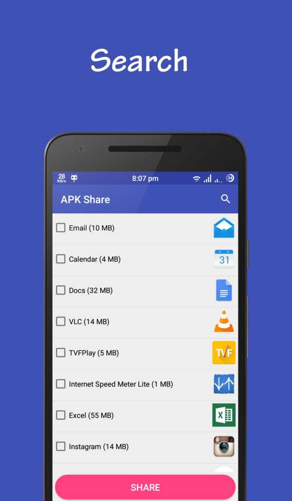 Apk Share : Share your apk using mail and wifi screenshot 1