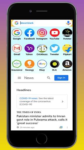 Internet explorer and web Browser screenshot 1