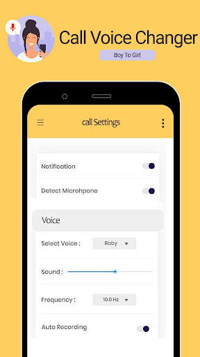 Call Voice Changer Boy to Girl screenshot 8