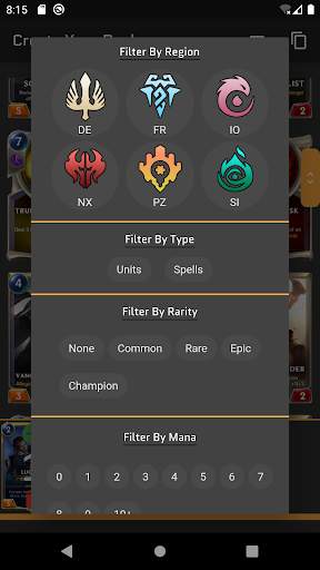 Legends of Runeterra Deck Builder screenshot 7