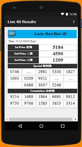 Live 4D Results screenshot 5