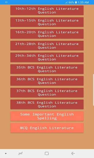 English Literature BCS screenshot 2