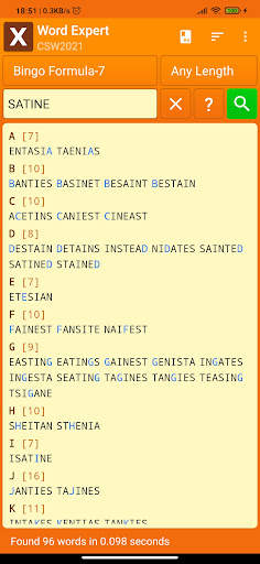 Word Expert (for SCRABBLE) screenshot 5