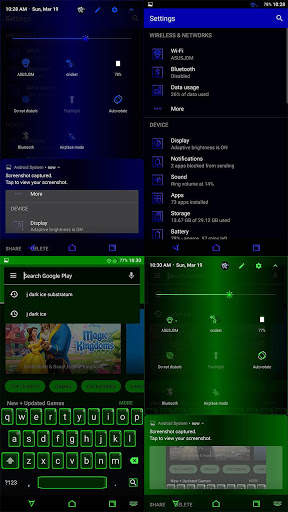 J Dark Ice Substratum Theme скриншот 5