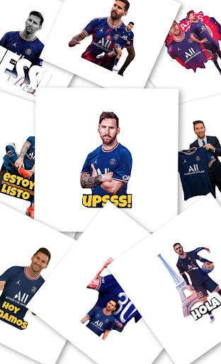MESSI PSG STICKERS ANIMADOS  PARA WHATSAPP 2022 screenshot 1