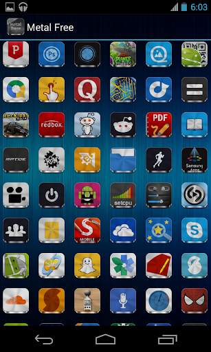 Metal Free(APEX NOVA GO THEME) screenshot 7