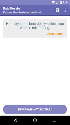 Kata Mutiara Tema Desain screenshot 1