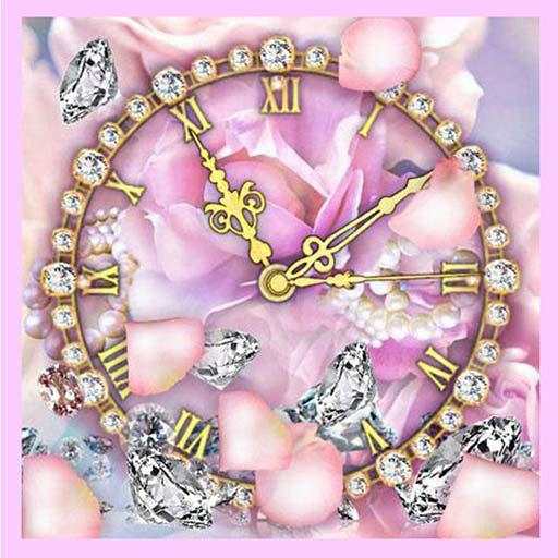 Diamonds Love Clock Live Wallpaper 1.6