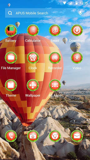 colorful-APUS Launcher theme screenshot 2