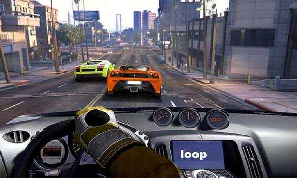 Racing in Car 3D screenshot 1