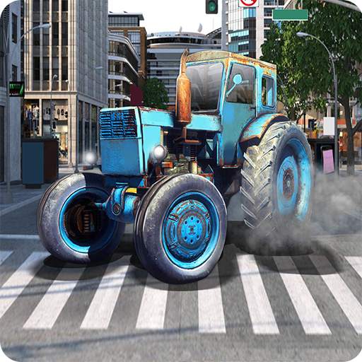 Drive Tractor in City Simulator 1.0