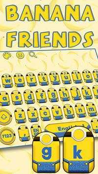 Yellow Cartoon Keyboard Theme (FREE) screenshot 1