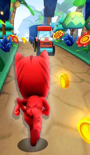 Subway Hero Masks :3D Adventure Run Blue Dash game скриншот 3