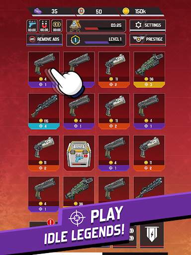 Idle Legends Tycoon - Merge Battle Royale Skins screenshot 12