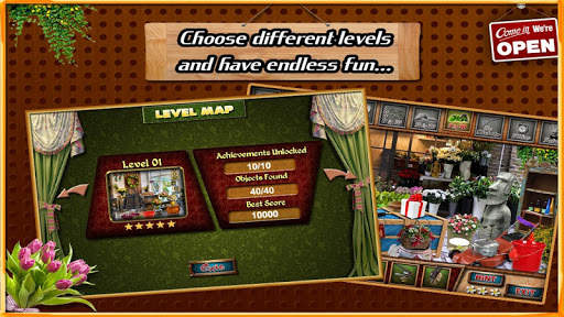 Free New Hidden Object Games Free New Flower Shop screenshot 4