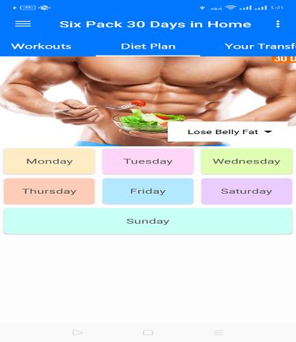 Six Pack in 30 Days in Home only screenshot 12