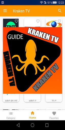 Kraken TV live gratis channels guide screenshot 3